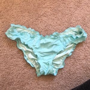 Ruffled cheeky swim bottoms